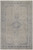 4' X 5' Gray Blue and Taupe Oriental Power Loom Worn Faded Area Rug With Fringe