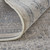 4' X 5' Gray Blue and Taupe Oriental Power Loom Worn Faded Area Rug With Fringe