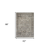 4' X 6' Gray Dark Gray And Dark Pink Oriental Hand Woven Area Rug With Fringe