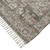 4' X 6' Gray Dark Gray And Dark Pink Oriental Hand Woven Area Rug With Fringe
