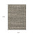 3' X 5' Gray And Beige Diamond Area Rug With Fringe