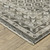 3' X 5' Gray And Beige Diamond Area Rug With Fringe