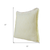 Set of Two 20" Lemon Cotton Throw Pillows with Fringe