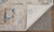 8' X 10' Ivory Taupe and Blue Floral Power Loom Worn Faded Area Rug With Fringe