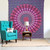 92" X 84" Pink Red And Purple Mandala Cotton Hanging Tapestry