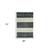 4' X 6' Charcoal And Ivory Wool Striped Hand Woven Area Rug