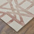 5' X 8' Ivory Pink and Tan Wool Geometric Hand Tufted Area Rug
