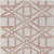 5' X 8' Ivory Pink and Tan Wool Geometric Hand Tufted Area Rug