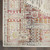 6' Ivory Red And Orange Floral Distressed Runner Rug
