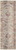 6' Ivory Red And Orange Floral Distressed Runner Rug