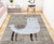 8' X 11' Brown and Beige Juvenile Animals Youthful Area Rug