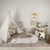 8' X 11' Brown and Beige Juvenile Animals Youthful Area Rug