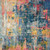 8' X 11' Blue and Yellow Abstract Power Loom Area Rug