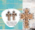 Earrings Filigree Box 2Tone Crosses