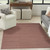 5' X 7' Brown Abstract Washable Area Rug