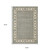 5' X 7' Blue And Ivory Oriental Area Rug