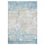 5' X 8' Gold Sky Blue And Ivory Abstract Area Rug