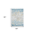 5' X 8' Gold Sky Blue And Ivory Abstract Area Rug