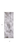 8' Gray and Silver Abstract Power Loom Worn Faded Runner Rug