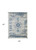 5' X 7' Ivory And Light Blue Floral Medallion Distressed Area Rug