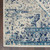 5' X 7' Ivory And Light Blue Floral Medallion Distressed Area Rug