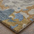 5' X 8' Blue and Gray Wool Abstract Hand Tufted Area Rug