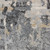 4' X 6' Ivory Black and Gray Abstract Distressed Area Rug