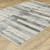 10' X 13' Gray And Ivory Abstract Area Rug With Fringe