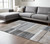 8' X 11' Gray and Brown Abstract Area Rug