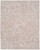 8' X 10' Pink and Ivory Floral Distressed Non Skid Area Rug