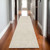8' Ivory And Beige Medallion Runner Rug