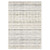 4' X 6' Ivory Gold And Gray Striped Area Rug