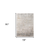 5' X 8' Gray Ivory And Brown Medallion Area Rug With Fringe