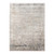 5' X 8' Gray Ivory And Brown Medallion Area Rug With Fringe