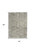 4' X 6' Gray and White Wool Abstract Area Rug