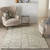 4' X 6' Gray and White Wool Abstract Area Rug