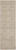 6' Taupe and Ivory Floral Non Skid Runner Rug