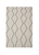 5' X 8' Beige and Black Geometric Power Loom Distressed Non Skid Area Rug