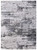 5' X 8' Gray Ivory and Taupe Abstract Power Loom Worn Faded Area Rug