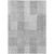 8' X 10' Silver Gray And Ivory Striped Washable Indoor Outdoor Area Rug