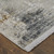 5' X 8' Ivory Taupe and Gray Abstract Power Loom Distressed Area Rug With Fringe