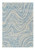 8' X 11' Blue and Beige Abstract Distressed Area Rug