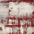 4' X 6' Ivory Red and Gray Abstract Area Rug