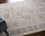 9' X 12' Tan and Gray Oriental Hand Woven Distressed Area Rug With Fringe