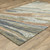 5' X 8' Gray And Blue Wool Abstract Hand Tufted Area Rug