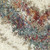 8' Ivory Gray And Red Southwestern Shag Runner Rug With Fringe