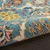 3' X 5' Blue and Ivory Floral Power Loom Area Rug