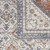 8' Runner Gray and Red Medallion Power Loom Runner Rug