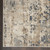 8' Beige and Gray Square Abstract Power Loom Area Rug