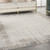 8' X 10' Ivory and Gray Abstract Area Rug